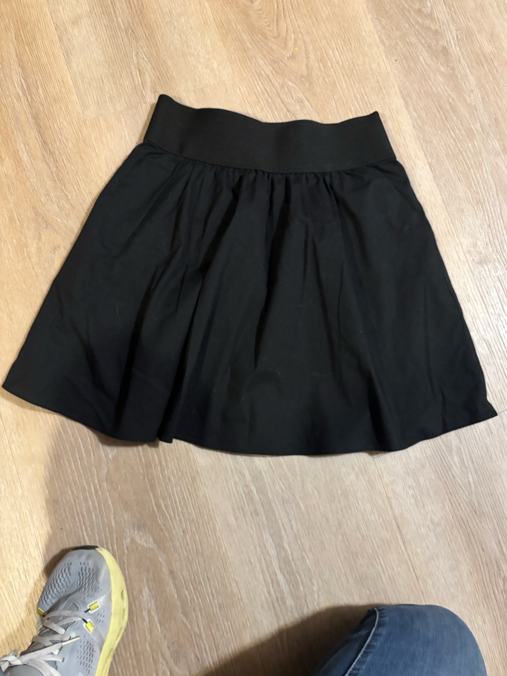 Express Black Circle Skater Skirt